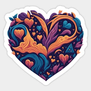 Galactic Love - Heart Galaxy Sticker